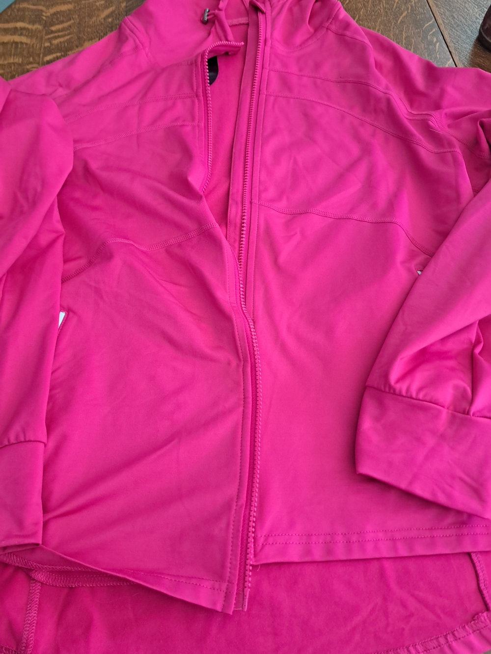 Women’s Hot Pink Hooded Zip Jacket